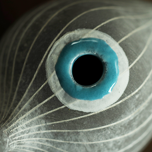 土鳥家族/花器（中・小・ミニ）